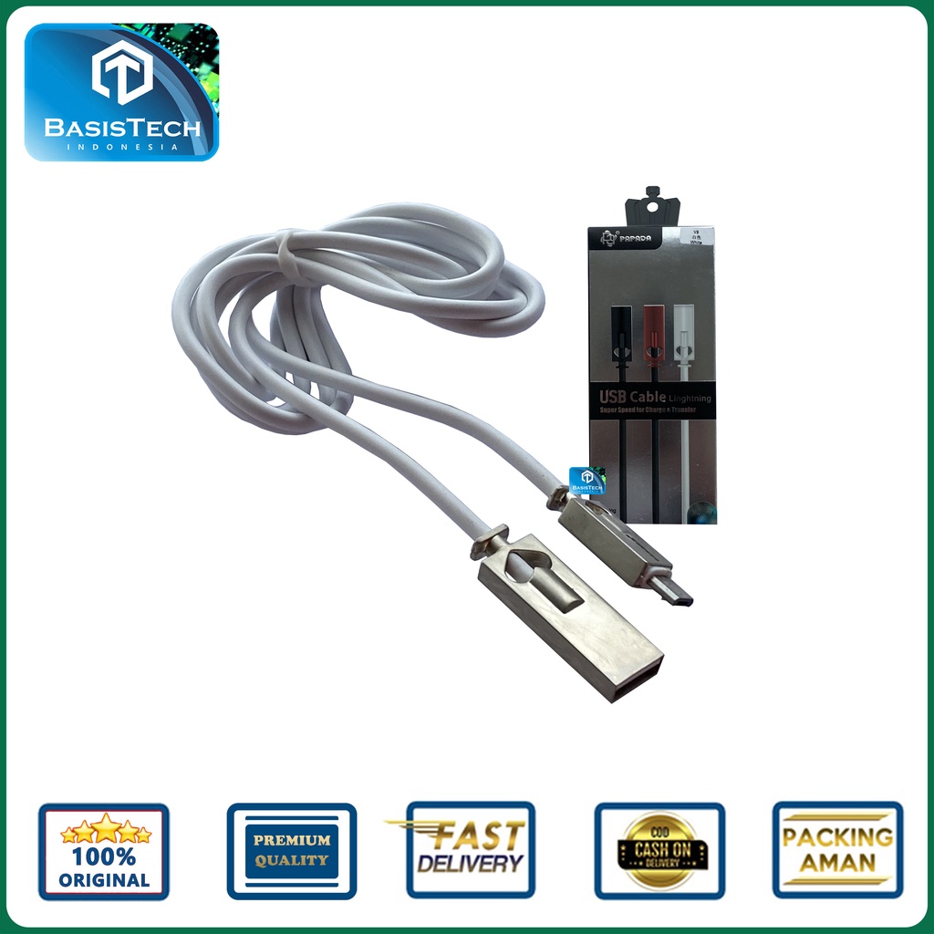 KABEL CHARGER MICRO USB V8 FAST CHARGING 2.1A PAPADA PA-13