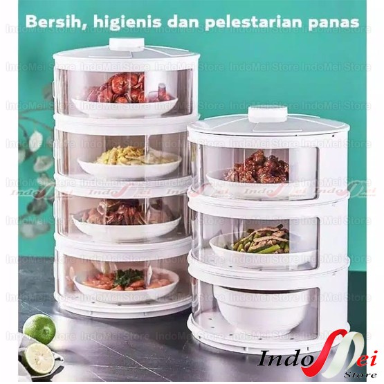 Terlaris Tudung Saji Susun Tingkat Rak Makanan Susun Kotak Penyimpanan