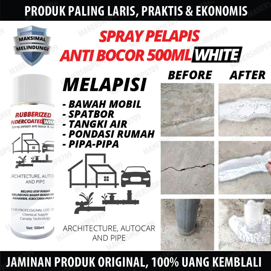 PLINGKUT ANTI BOCOR ANTI KARAT RUBBERIZED UNDERCOAT 500ML