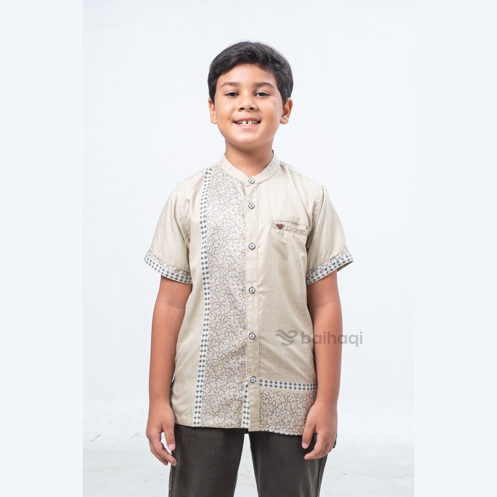 Baihaqi Kemko Couple Nahyan Cream Lengan Pendek BAKP52B