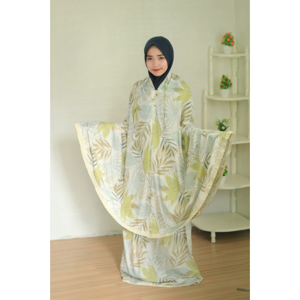 RAAYA - Mukena Traveling 2in1 Rayon Motif Janda Bolong