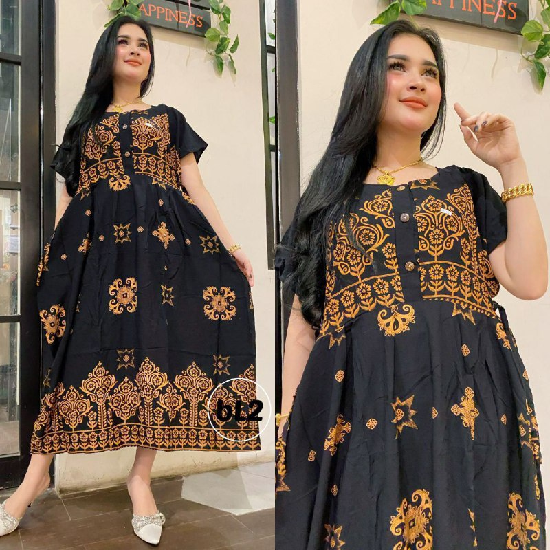 DRESS CIBI JUMBO MUAT BB MAKS 80KG BAHAN TEBAL KUALITAS TERBAIK