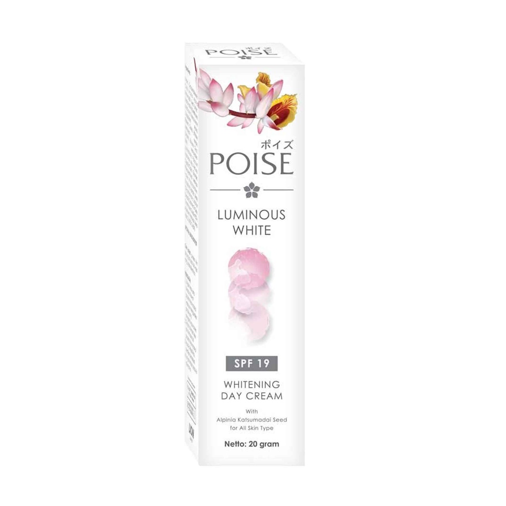 Poise Luminous White / Whitening Day Cream spf 19 / Krim Siang / 20g