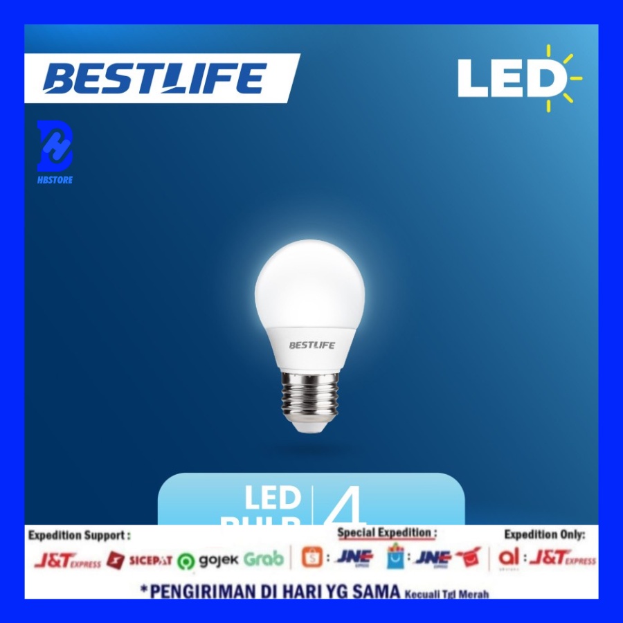 BESTLIFE Lampu LED Bulb 6500K, 3000K