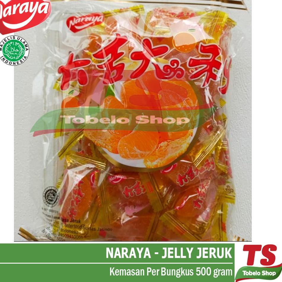 New Product NARAYA JELLY JERUK 500 GRAM / JELLY JERUK NARAYA / NARAYA JELLY ORANGE MANDARIN CANDY / 