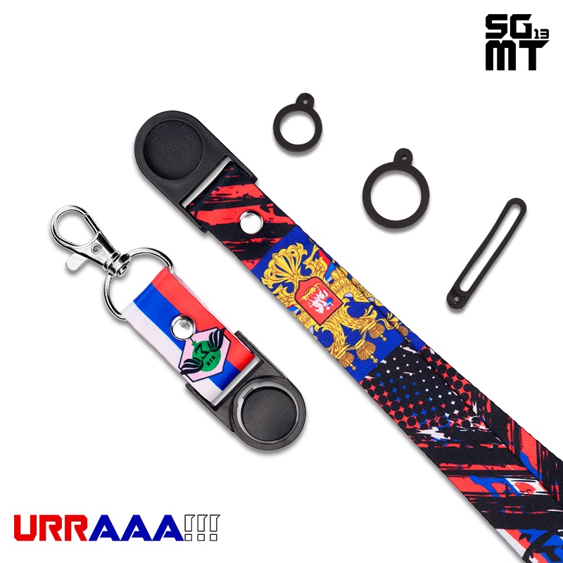 Lanyard Sigmat13 Gantungan id card Printing name tag Urraa Rusia