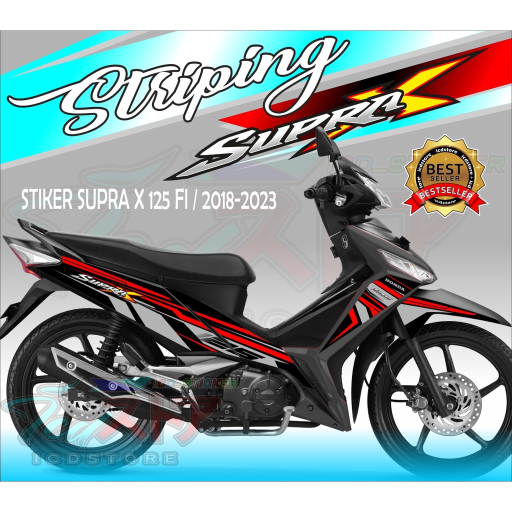 SUPRA X 125 FI 2018 / STRIPING VARIASI SUPRA / 125 / BARU CW / STRIPING SUPRA X / VARIASI MOTOR / ST
