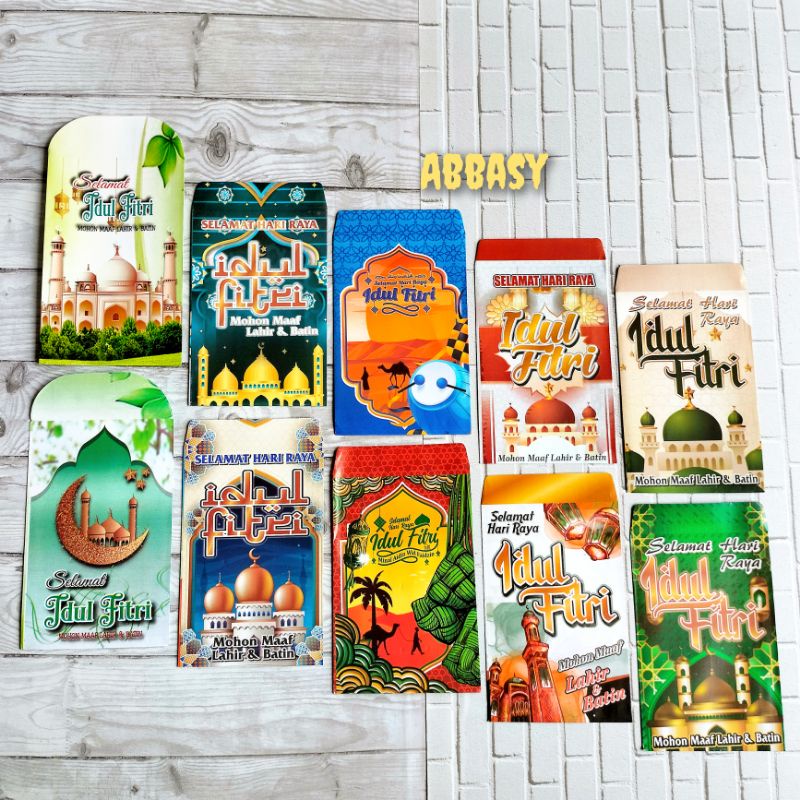 

Ampau amplop lebaran Karakter Masjid medium A 100 Lembar Mix 10 Gambar