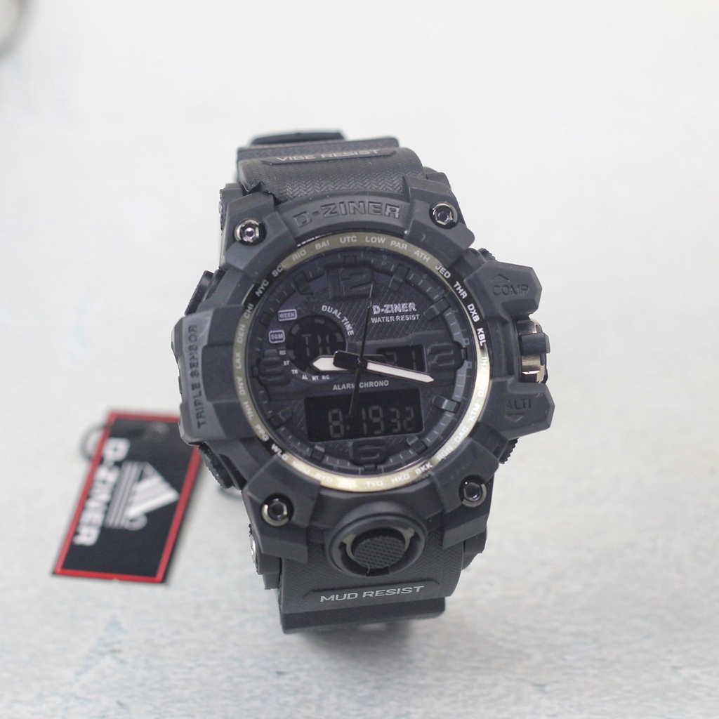 JAM TANGAN PRIA DZINER 8199 D-ZINER 8199 ORIGINAL ANTI AIR