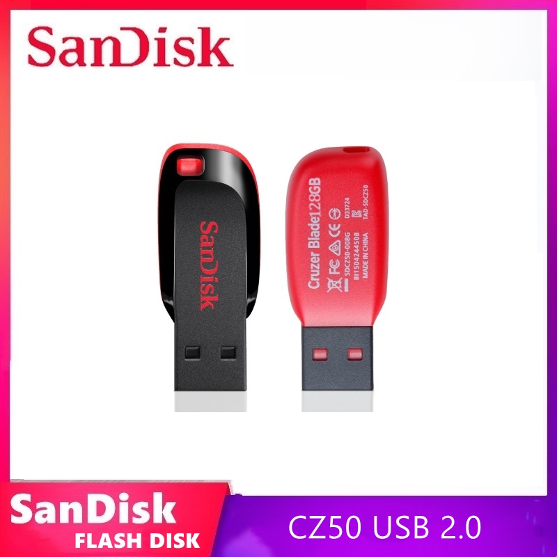 USB FLASHDISK Cruzer Blade CZ50 FLASH DISK  USB 2.0 8GB/16GB/ 32GB/64GB/128GB High Reading Speed Flash Drive(COD)Instant shipping