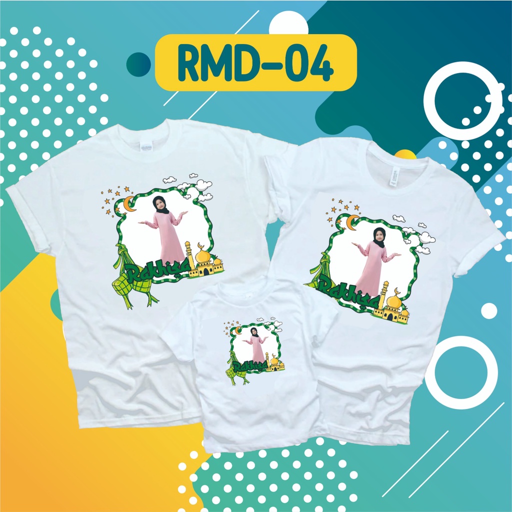 Kaos Anak Lengan pendek Sablon Foto nama / Pakaian Anak Laki-Laki Perempuan / Fashion Anak-Anak / Ba