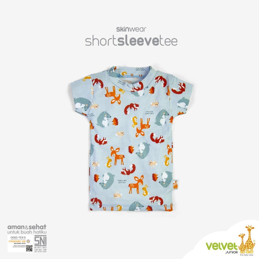 Baju Bayi Kaos Oblong Anak Perempuan Laki Laki S M L XL LB 2 3 Lengan Pendek Tangan Pintar Velvet