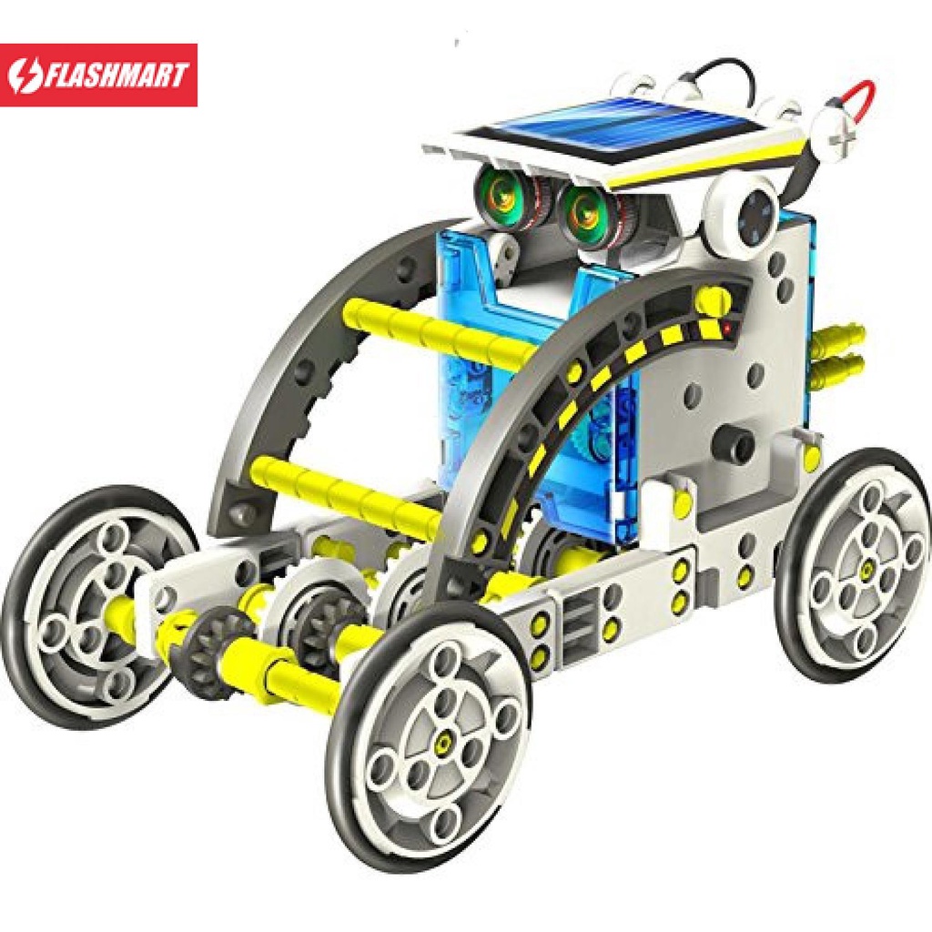 Flashmart 13 in 1 Transforming Solar Robot Science &amp; Education DIY Toys Kids