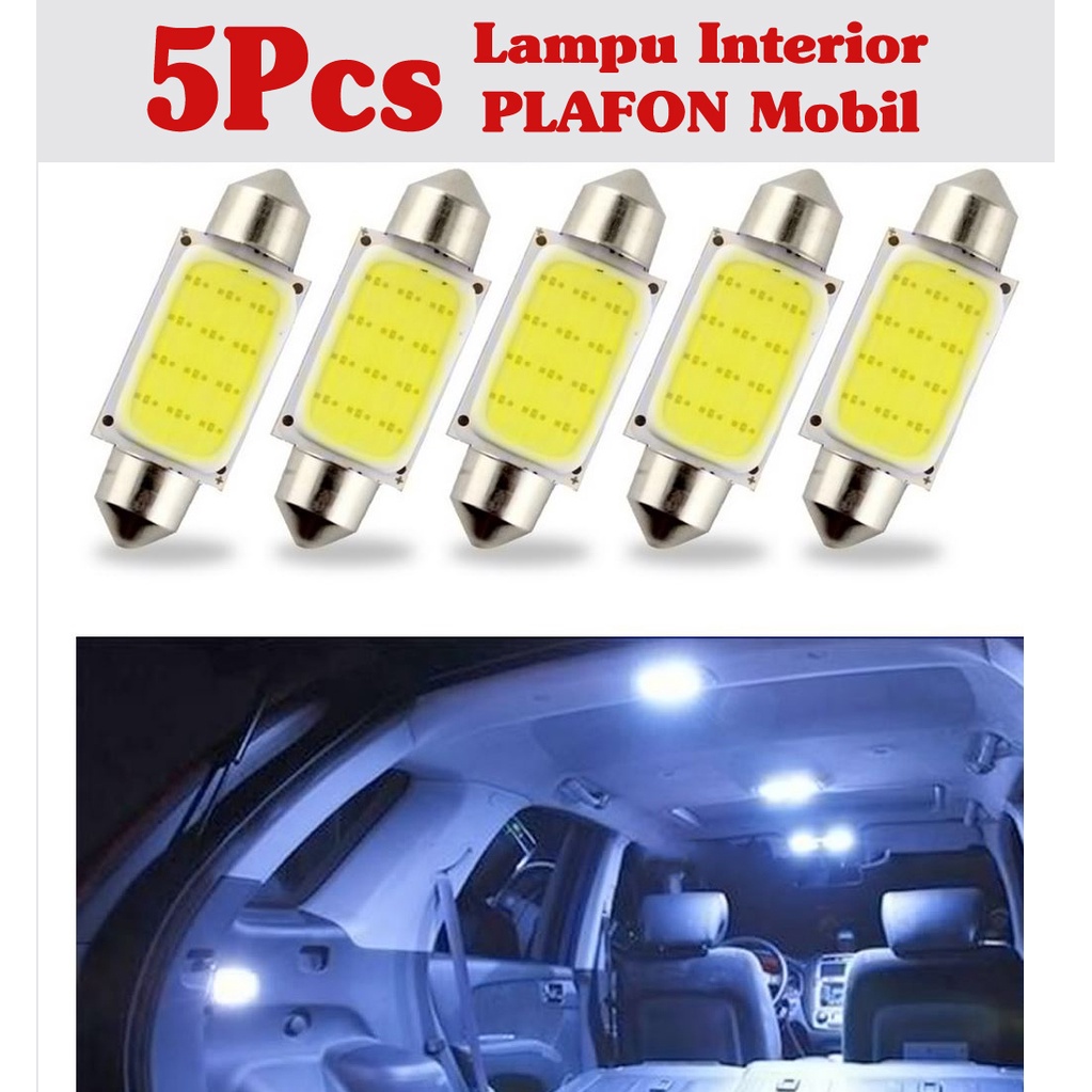 Lampu Interior Mobil LED COB Dome Light 41mm - 39mm - 31mm - Lampu plafon interior mobil -  LAMPU LED PLAFON PLASMA COB - Lampu LED plafon kabin cabin festoon