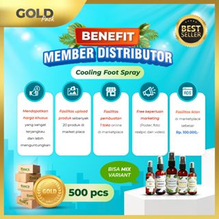 PAKET MEMBER DISTRIBUTOR GOLD FOOT SPRAY TOSCA