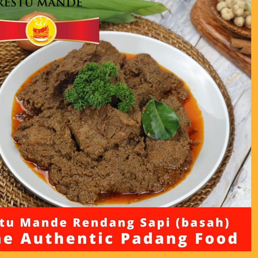 

♛ Restu Mande Rendang Sapi Basah Rendang Padang 300gr ☃