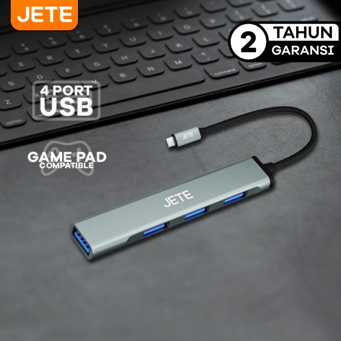 Usb Hub Type C 4In1 Jete X3 Conveter - Konverter Usb Hub Garansi Resmi