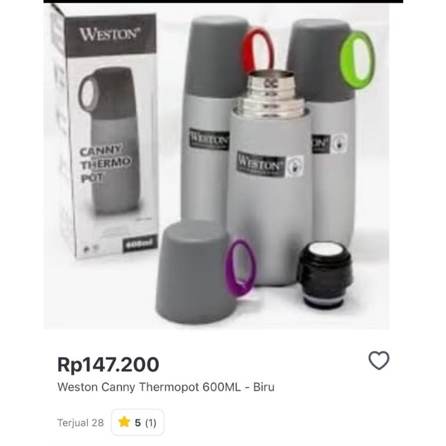 Termos import Weston original 600ml