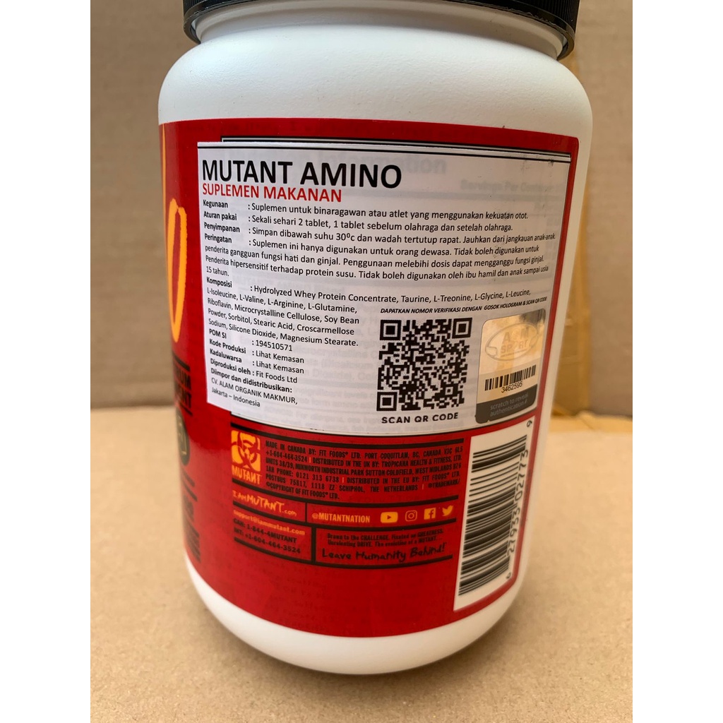 Mutant Amino 600 Tabs