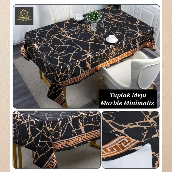 Best Taplak Meja Tamu Marble Marmer Waterproof Panjang 1 2 3 4 Meter