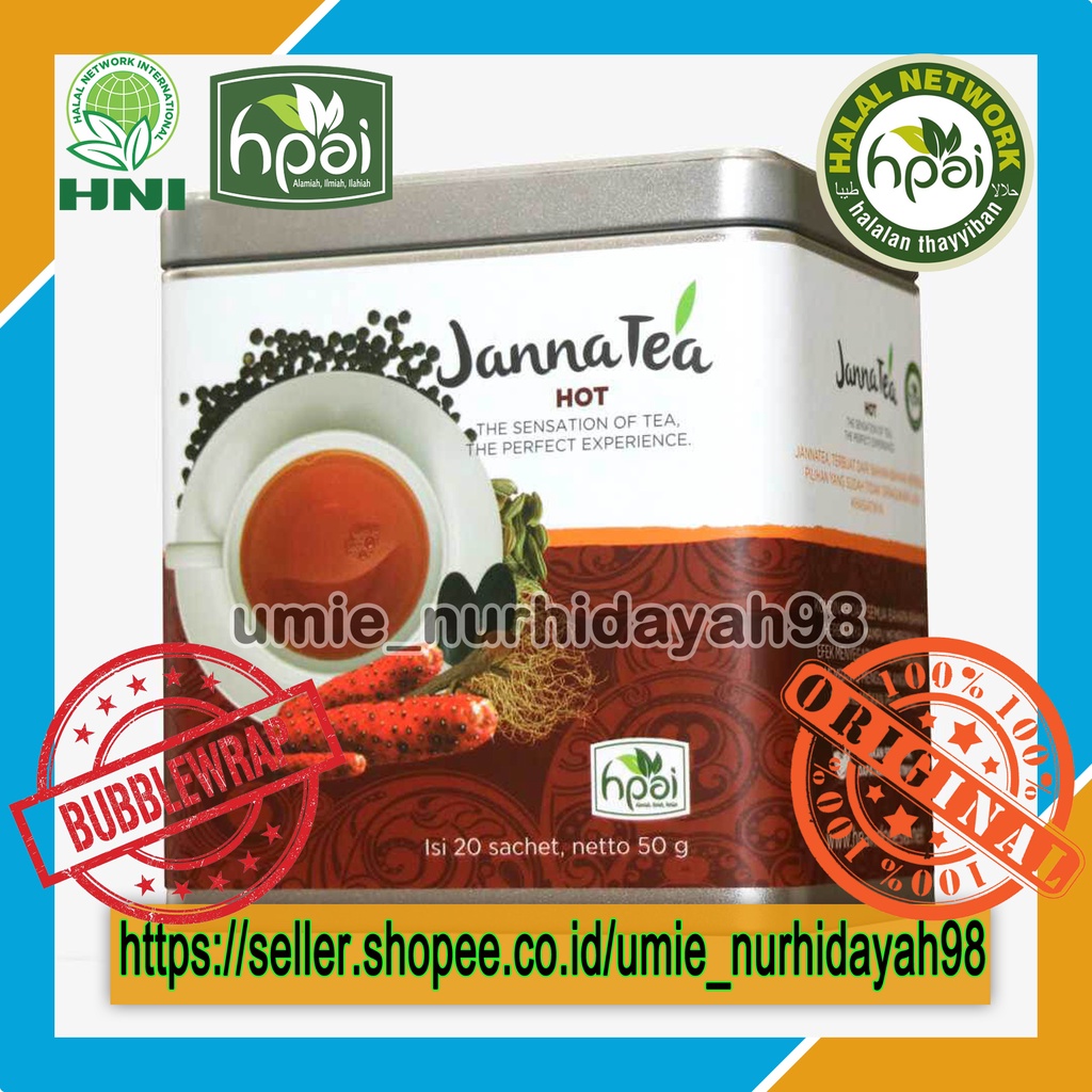 

JANNATEA HOT | JANNA TEA - Teh Herbal Sehat - HNI HPAI