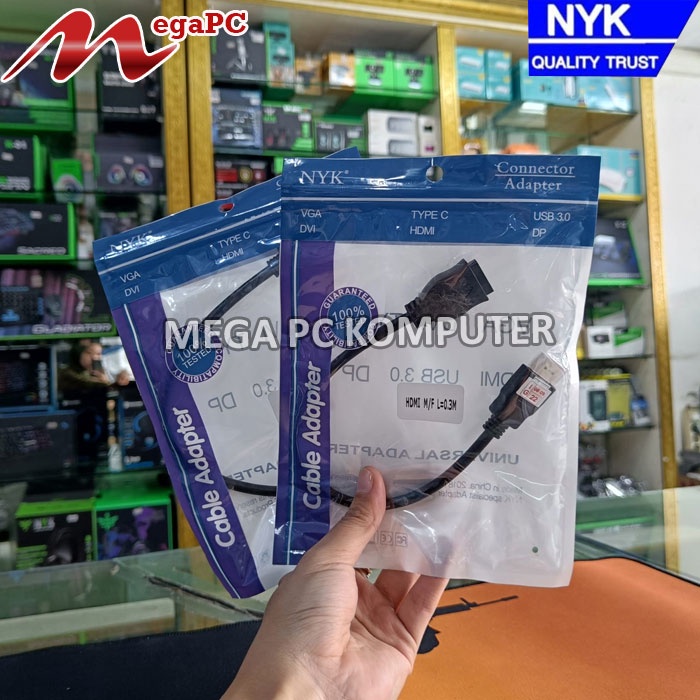 Sambungan Kabel HDMI Male to HDMI Female 30 cm