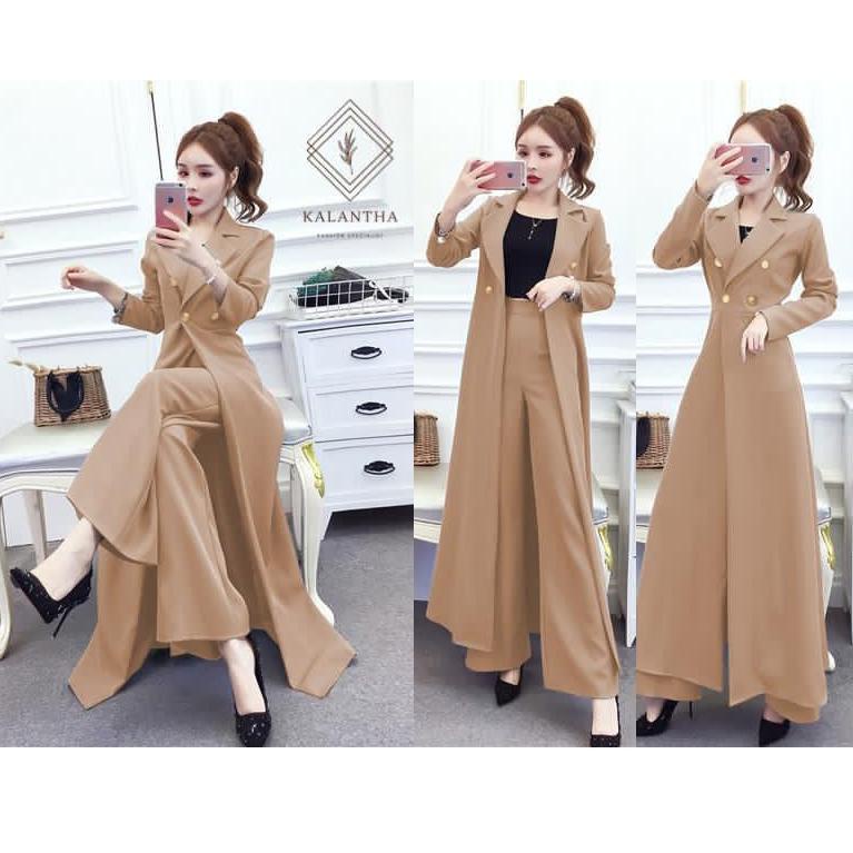 TERBAIK KALANTHA FASHION Omyra Set One Set Casual Korean Style Setelan Wanita Terbaru