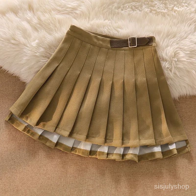 [✅BISA COD] #Sisjuly# Setelan busana wanita kemeja bergaris gaya perguruan tinggi baru jaket rajutan