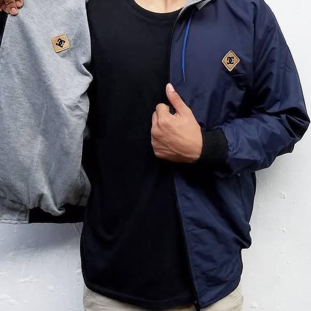 ✩ Jaket Parasut Bolak Balik / Jaket Anti Air / Jaket Pria Bolak Balik ☻