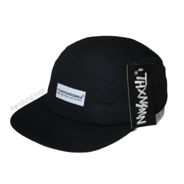 Original Topi Lima Panel Dickies Pria Wanita Cap Bordir Woven Original Topi 5 Panel - Topi 5 Panel -
