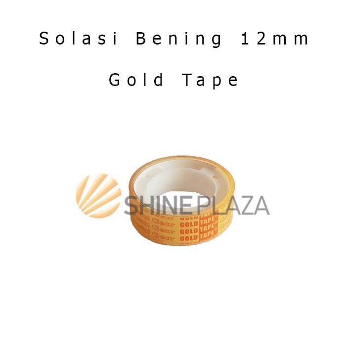 

Gold Tape Solasi Selotip Bening 12mm - Isolasi Solatip Gold Tape 1/2 Inch