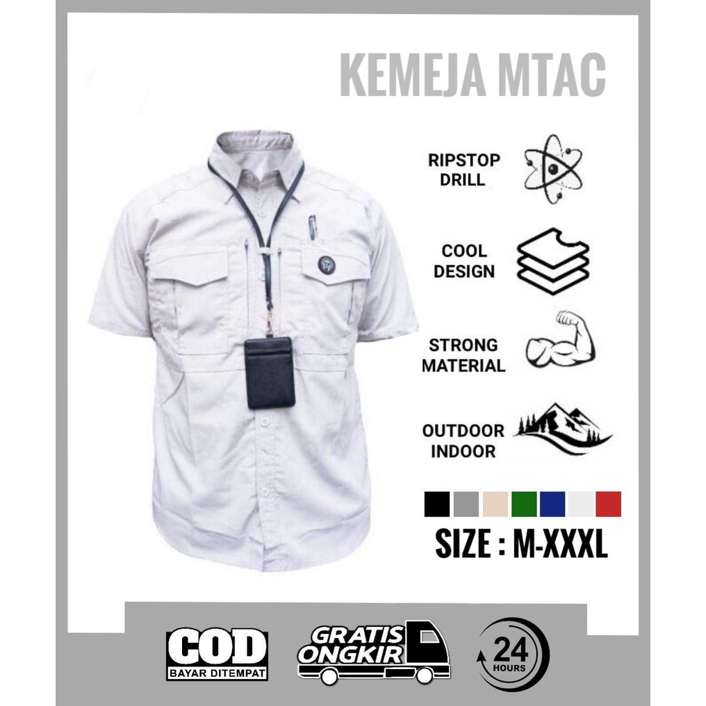 Kemeja M-TAC Lengan Pendek / kemeja lapangan / kemeja tactical