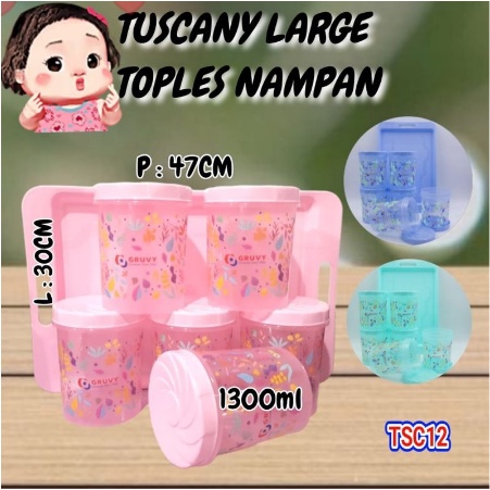 TONAM CALISTA TOPLES PLUS NAMPAN (TOPLES 6 + 1  NAMPAN) / TOPLES LEBARAN UNIK BAHAN PLASTIK