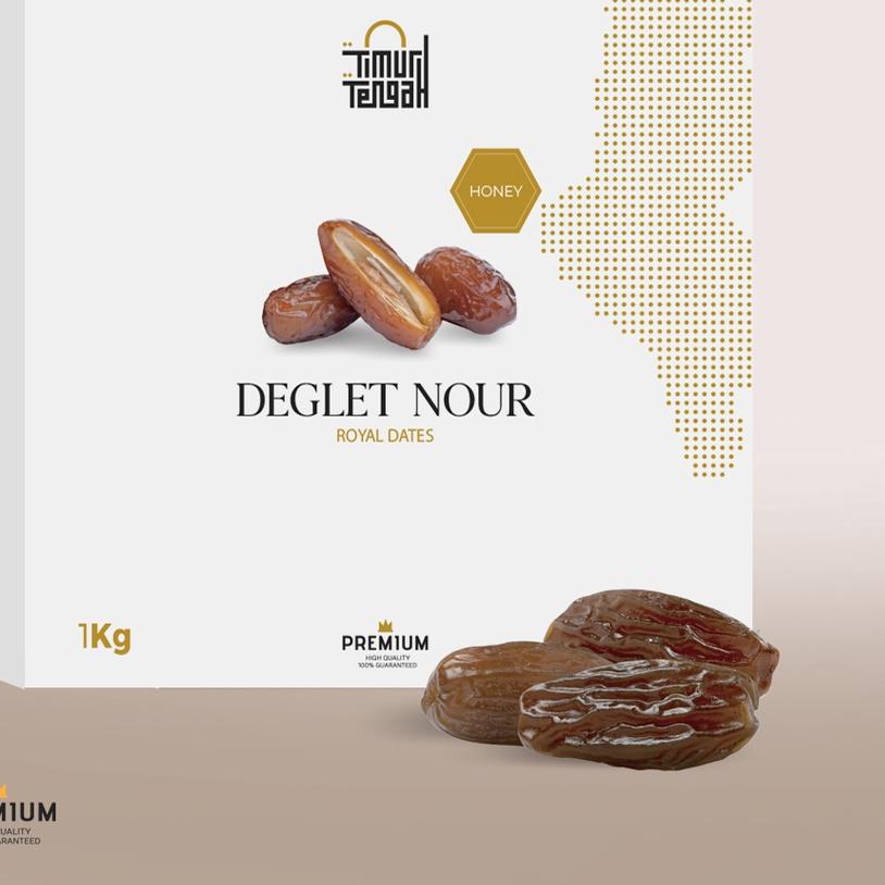 

☂ Kurma Tunisia 1kg Timur Tengah Premium Deglet Noor Honey ✱