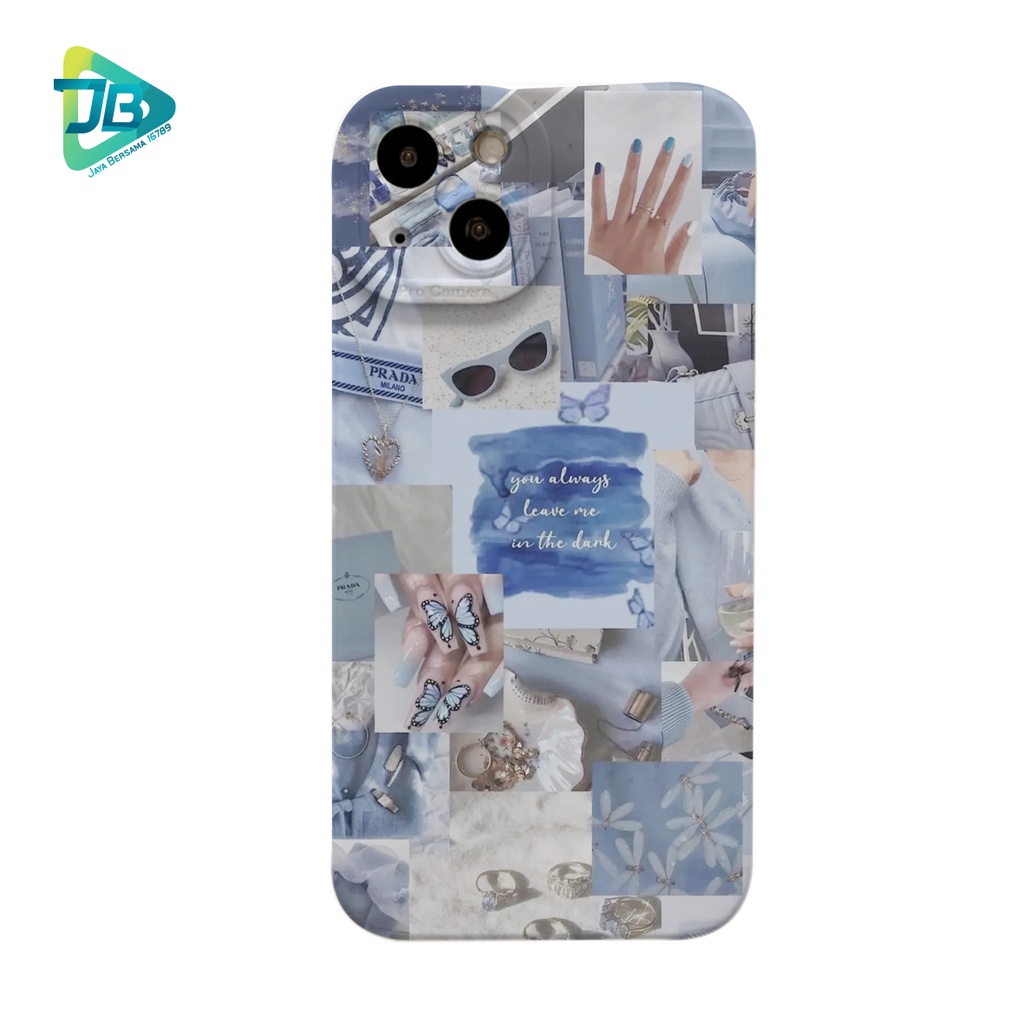 CUSTOM CASE SOFTCASE SILIKON PROCAMERA BLUE CUSTOM XIAOMI REDMI 6A 8 8A PRO 9 9A 9C 10A NOTE 8 9 10 10S POCO M3 M4 JB7494