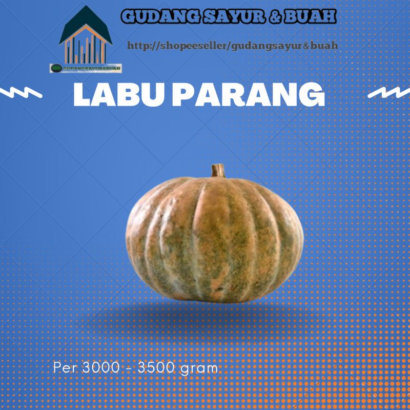 

Labu Parang Per 1 pcs Ukuran 3 - 3,5 Kg