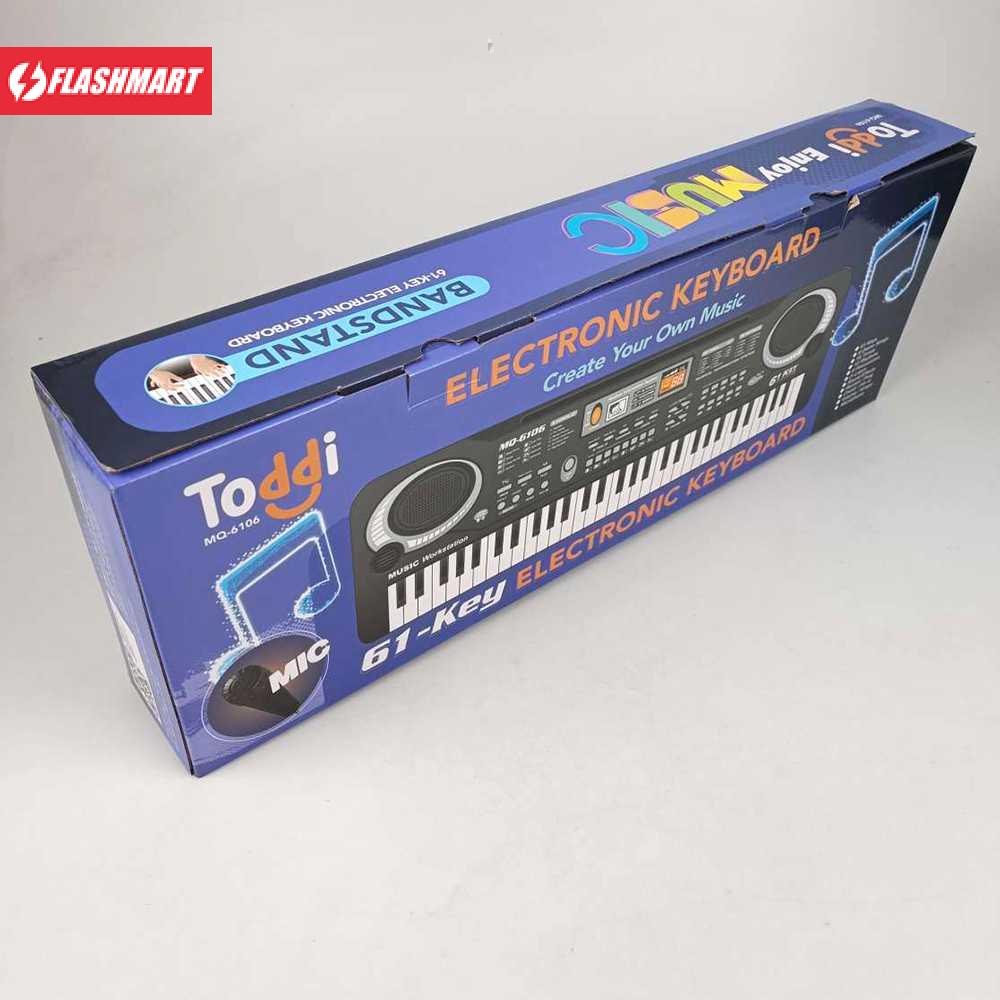 Flashmart Digital Electronic Keyboard 61 Keys - MQ-6106