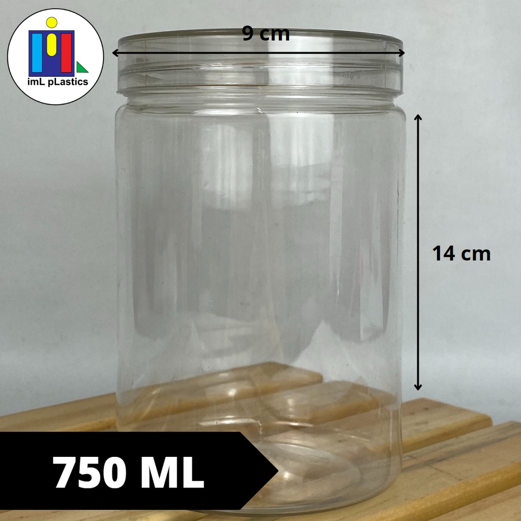 TOPLES PLASTIK 750ml / TOPLES TABUNG PET - TUTUP BENING 750ml - 1pcs