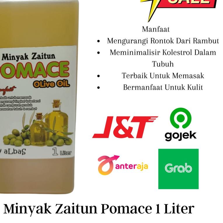 

ⅎ Olive Oil Pomace \ Minyak Zaitun Pomace 1 LITER Kemasan Albas Untuk Menumis Dan Memasak ✺