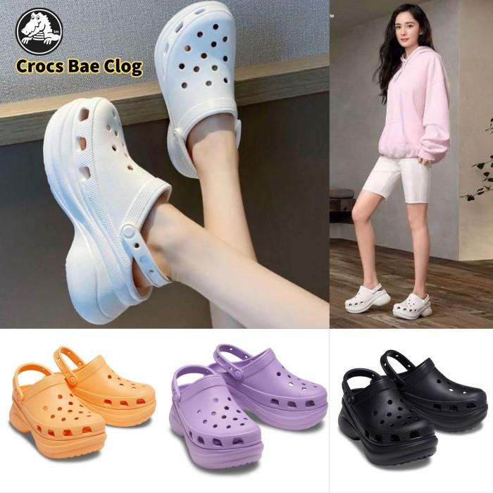 Terlaris Crocs / Crocs Bae Clog / Crocs Wedges / Crocs Wanita /Crocs Hak Tinggi