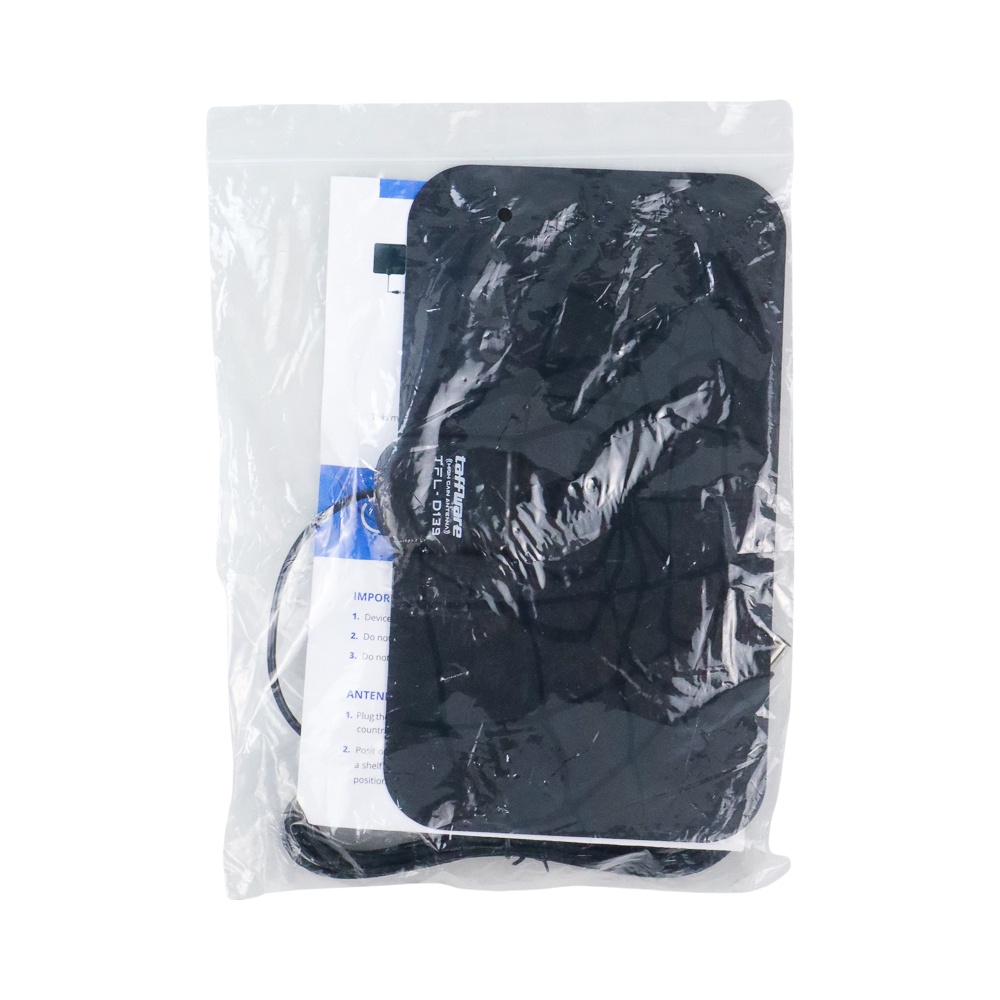 Taffware Antena TV Digital Indoor DVB-T2 25dB Spider V2.0 Jack Male - TFL-D139 - Black