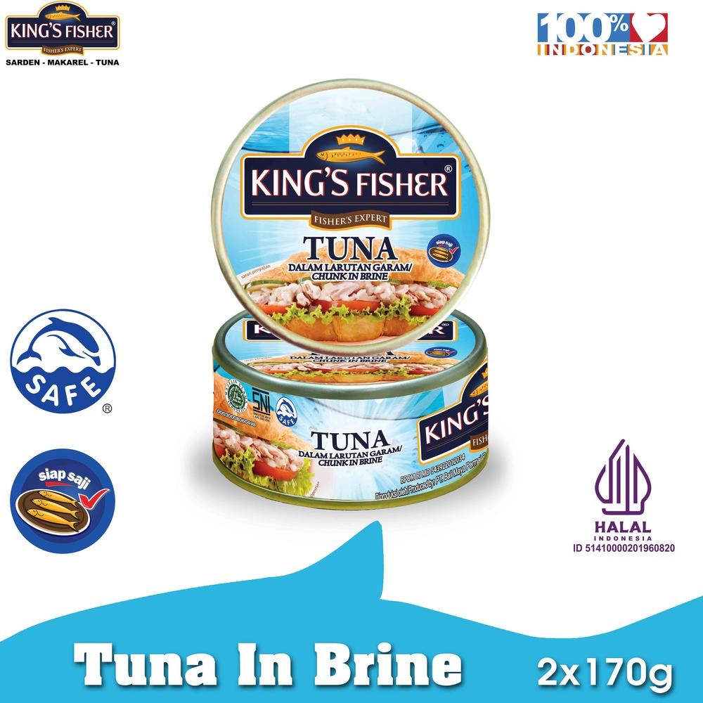 

Promo 5.5 King's Fisher Paket 2 pcs Tuna dalam Air Garam Tuna in Brine Daging Makanan Kaleng 170 gr