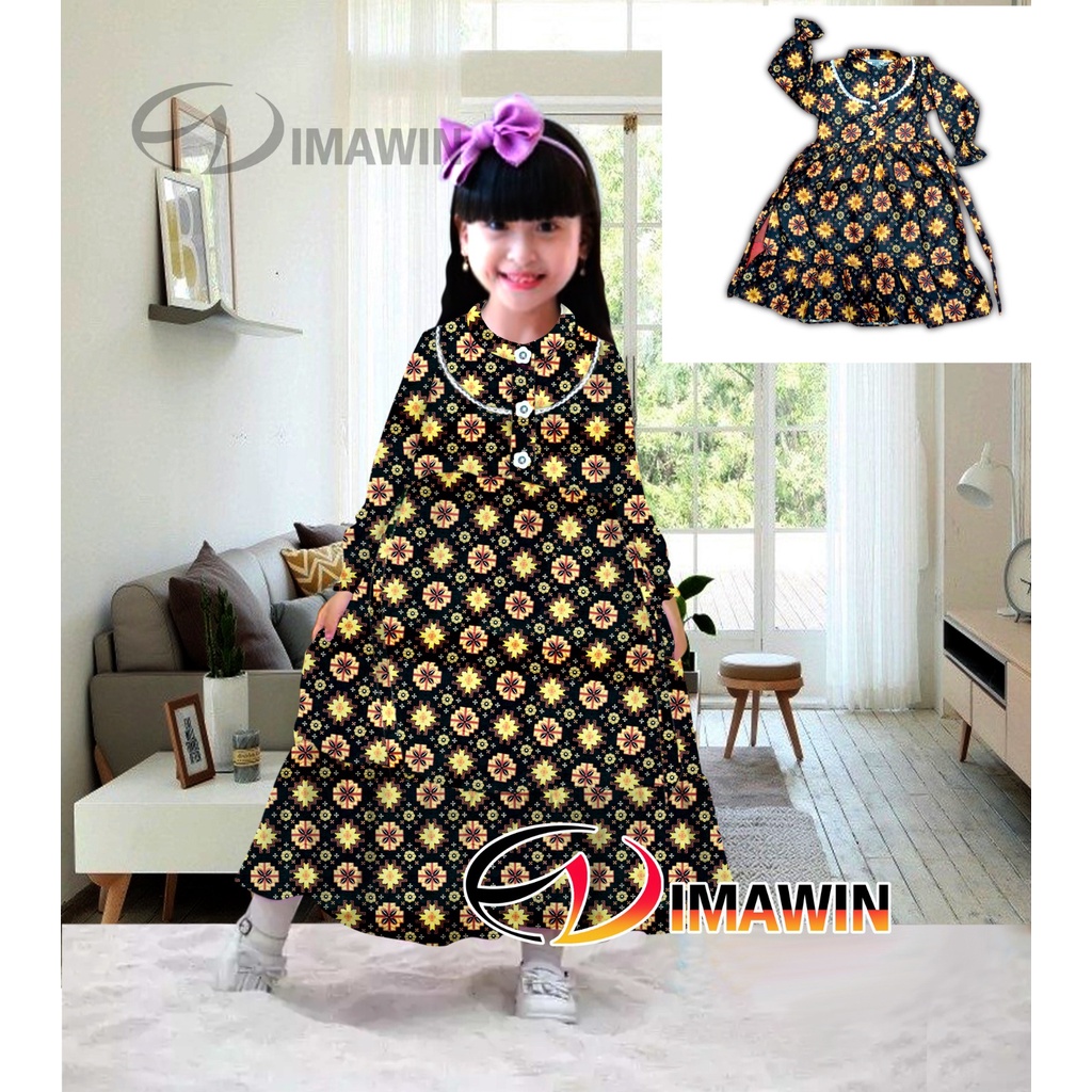 gamis anak perempuan model batik