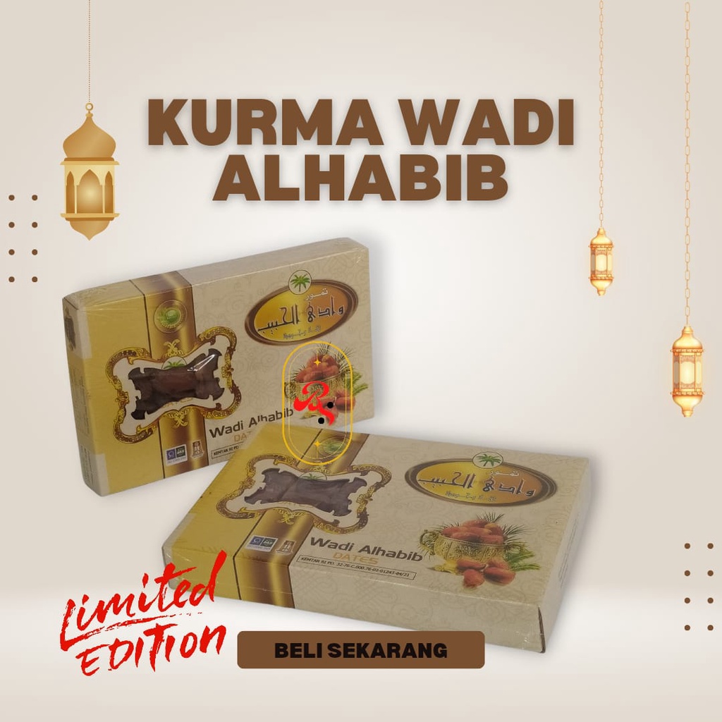 

Kurma Mesir PREMIUM Wadi Alhabib 1kg kurma pilihan terbaik