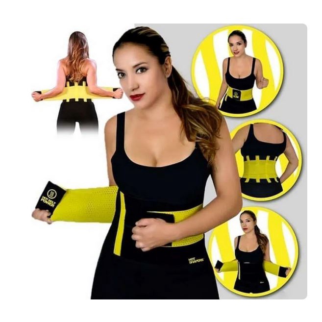 Hot Shaper HOT POWER BELT Korset Pelangsing Pembakar Lemak Dengan Perekat PRIA dan WANITA