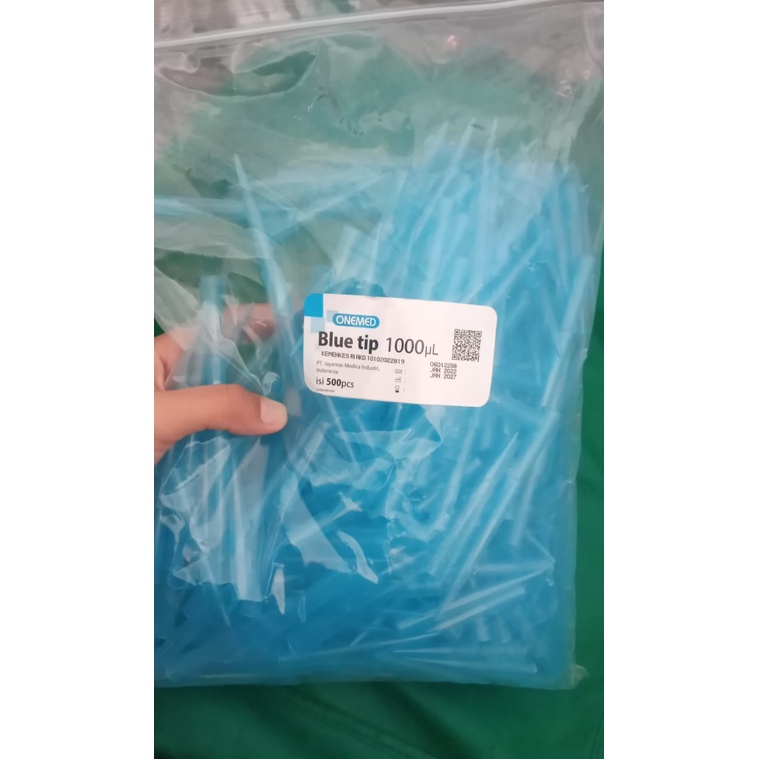 BLUE TIP MICROPIPET/TIP BIRU MIKROPIPET 1000uL ECER ONEMED