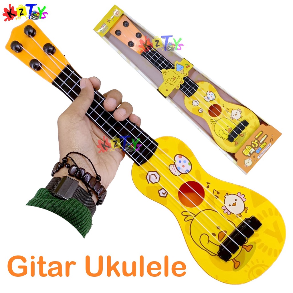 MAINAN UKULELE GITAR BEBEK GUITAR INTERESTING ALAT MUSIK EDUKASI ANAK