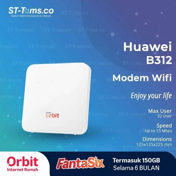 Huawei B312 Modem Wifi Home Router 4G Telkomsel Orbit Star 2