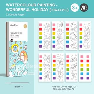 

Mideer Watercolour Painting Wonderful Holiday Seni Lukis Anak Cat Air