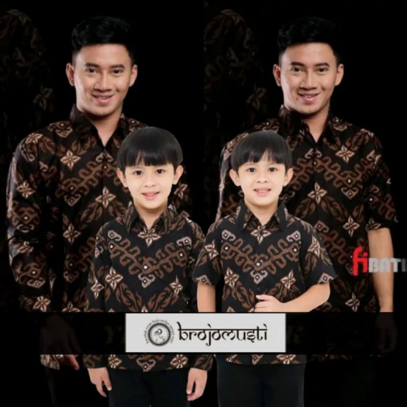 TERBARU Couple sweet || couple batik ayah dan anak cowok BATIK BLACK GOLD